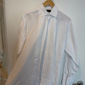 Men's White Tuxedo Shirt
